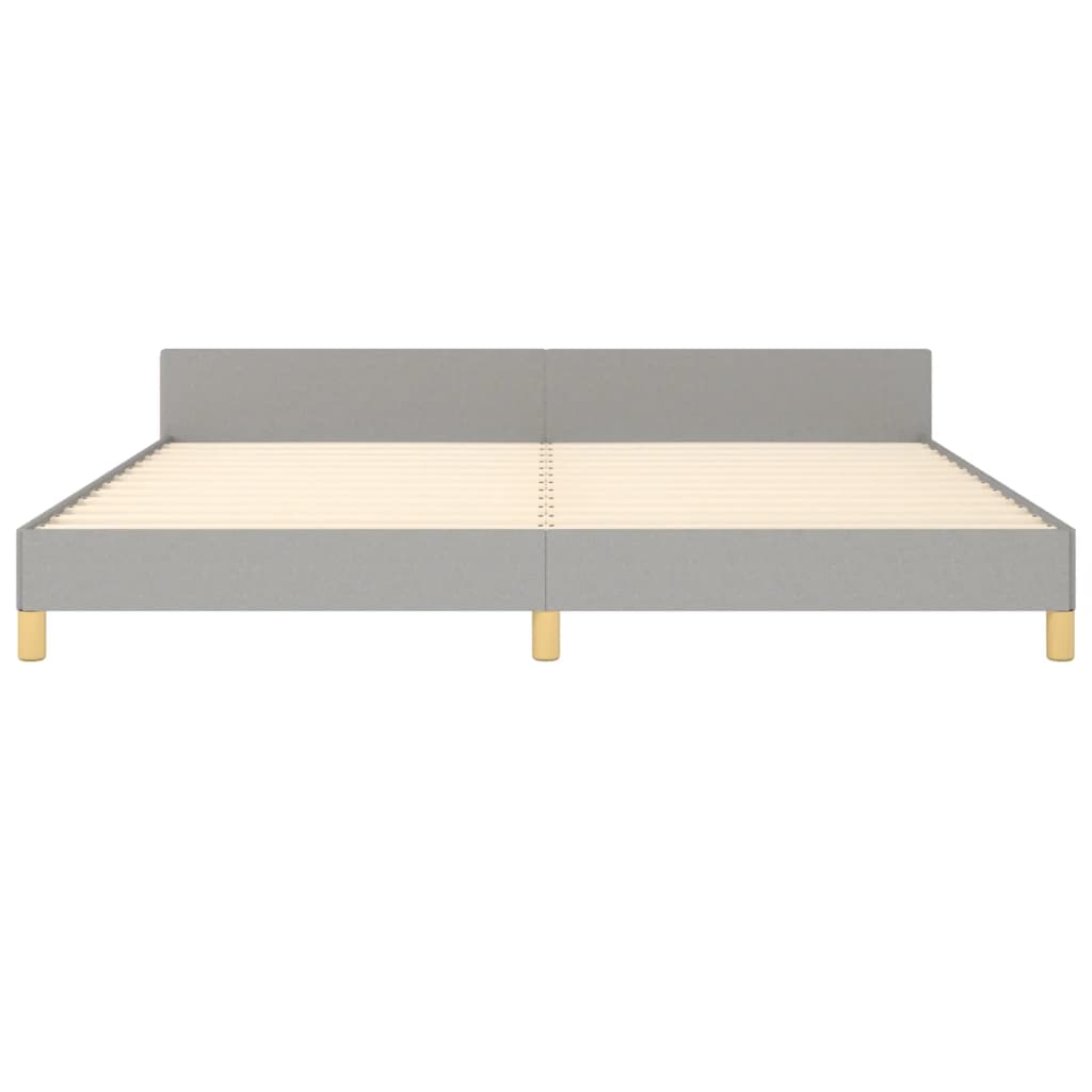Bedframe zonder matras stof lichtgrijs 200x200 cm is nu te koop bij PeponiXL, paradijselijk wonen!