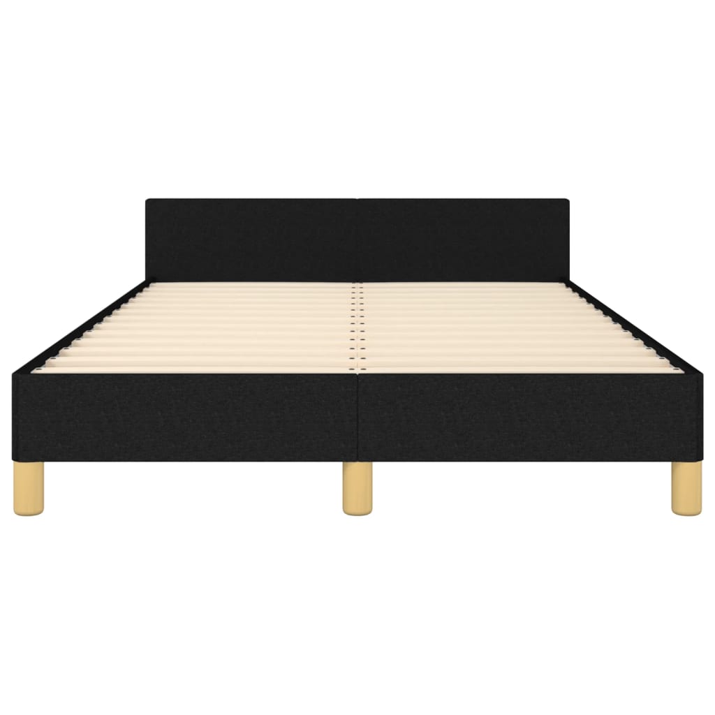 Bedframe zonder matras 120x200 cm stof zwart is nu te koop bij PeponiXL, paradijselijk wonen!