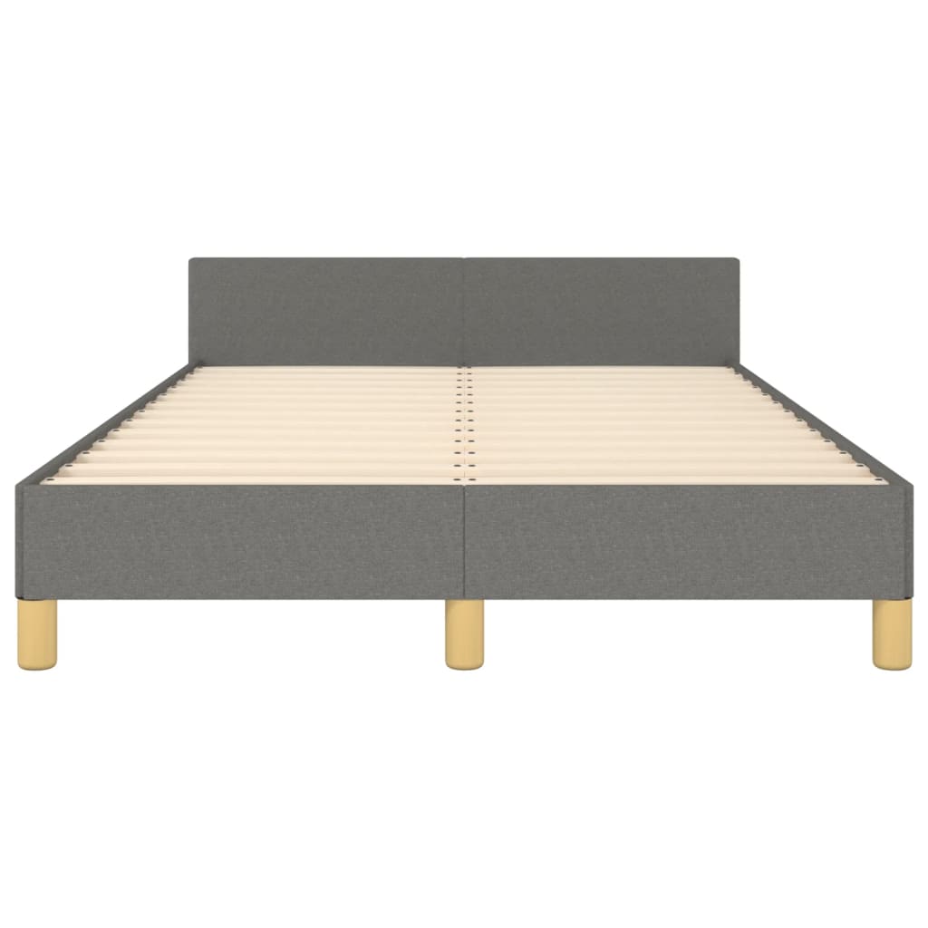 Bedframe zonder matras 120x200 cm stof donkergrijs is nu te koop bij PeponiXL, paradijselijk wonen!
