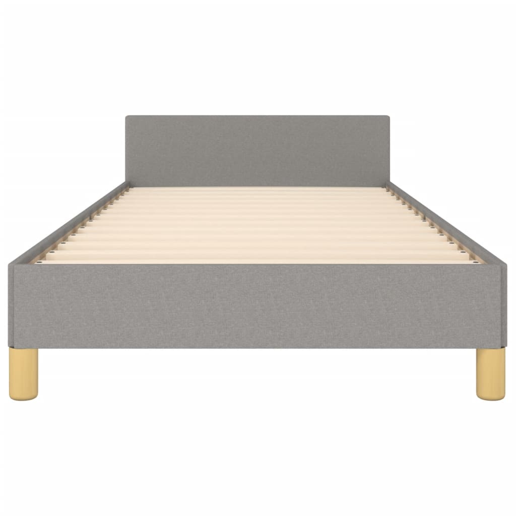 Bedframe zonder matras 90x200 cm stof lichtgrijs is nu te koop bij PeponiXL, paradijselijk wonen!