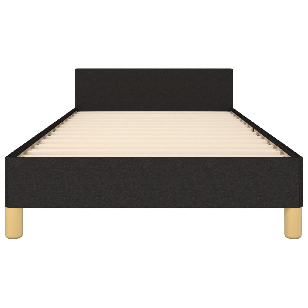Bedframe zonder matras 90x200 cm stof zwart is nu te koop bij PeponiXL, paradijselijk wonen!