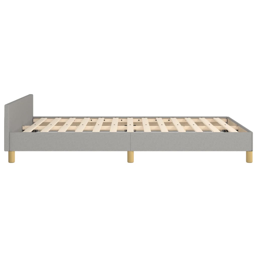 Bedframe zonder matras 120x200 cm stof lichtgrijs is nu te koop bij PeponiXL, paradijselijk wonen!