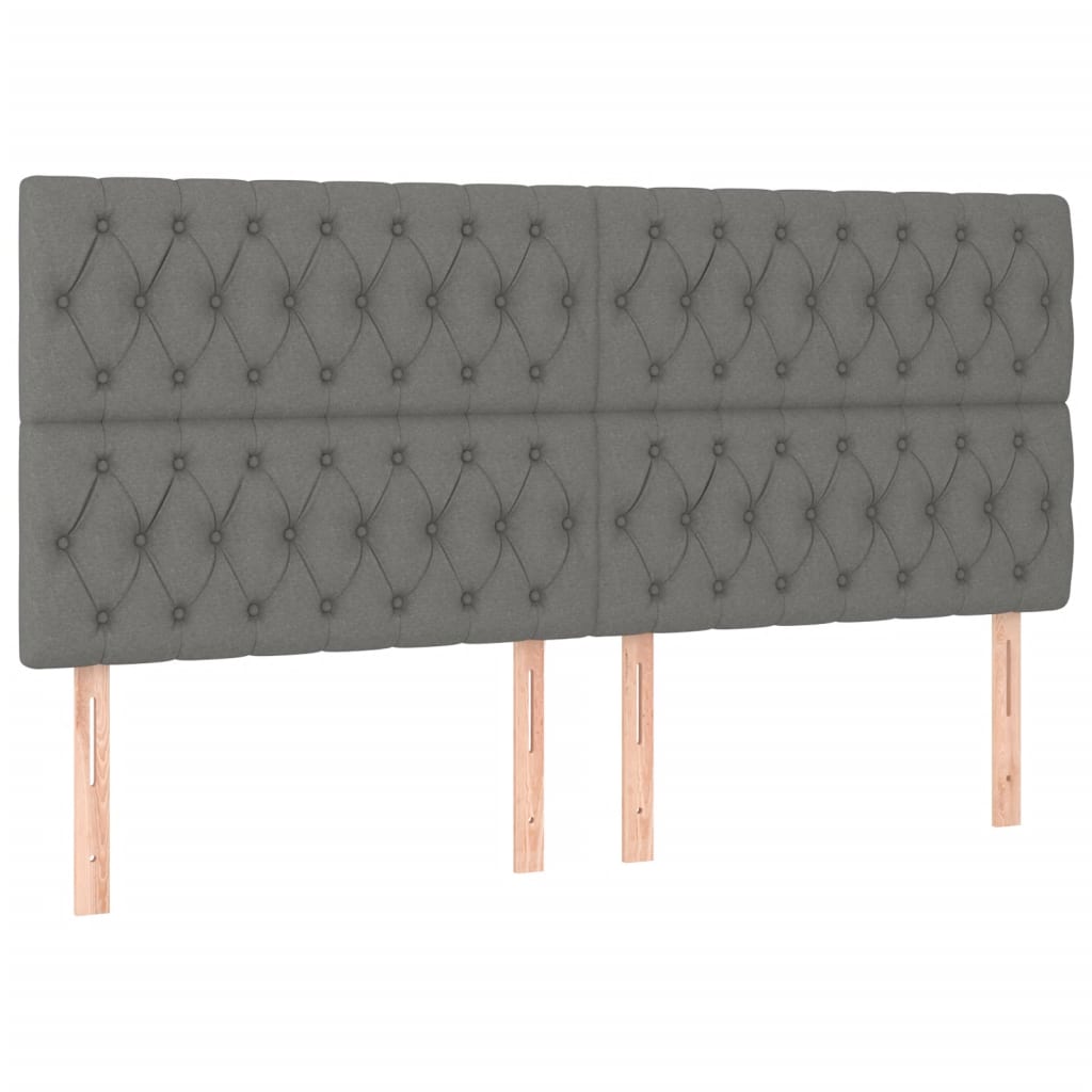 Bedframe zonder matras stof donkergrijs 180x200 cm is nu te koop bij PeponiXL, paradijselijk wonen!