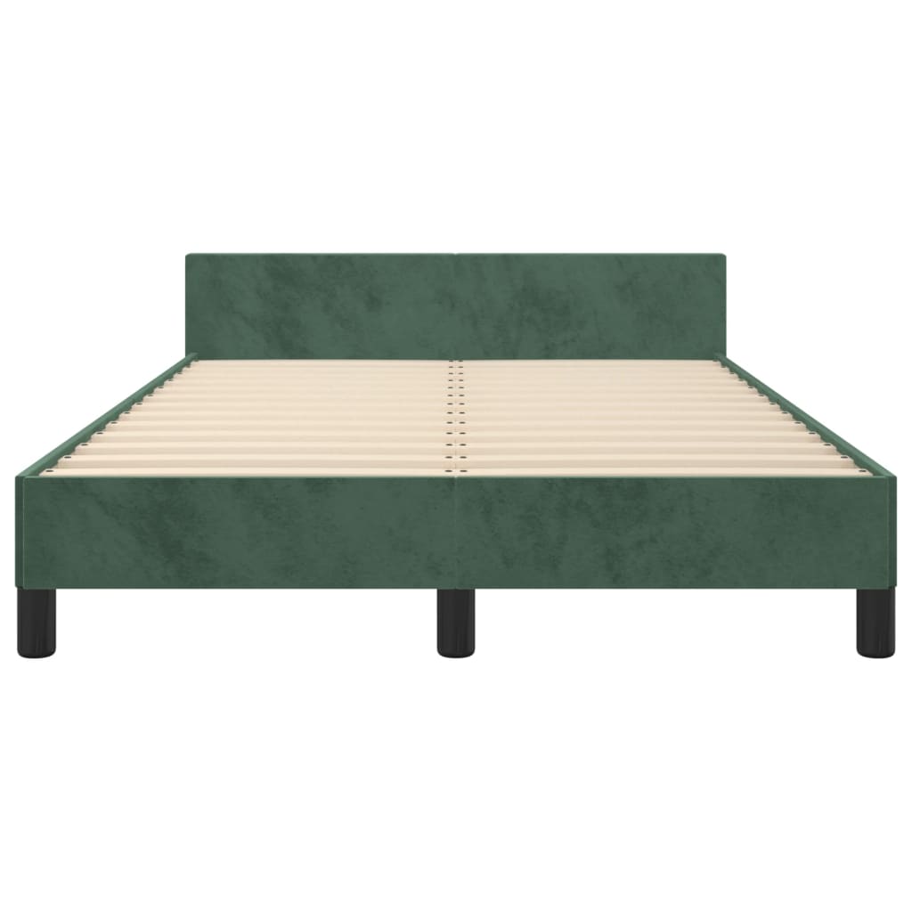Bedframe zonder matras 120x200 cm fluweel donkergroen is nu te koop bij PeponiXL, paradijselijk wonen!