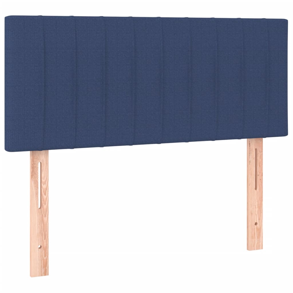 Boxspring met matras stof blauw 100x200 cm is nu te koop bij PeponiXL, paradijselijk wonen!