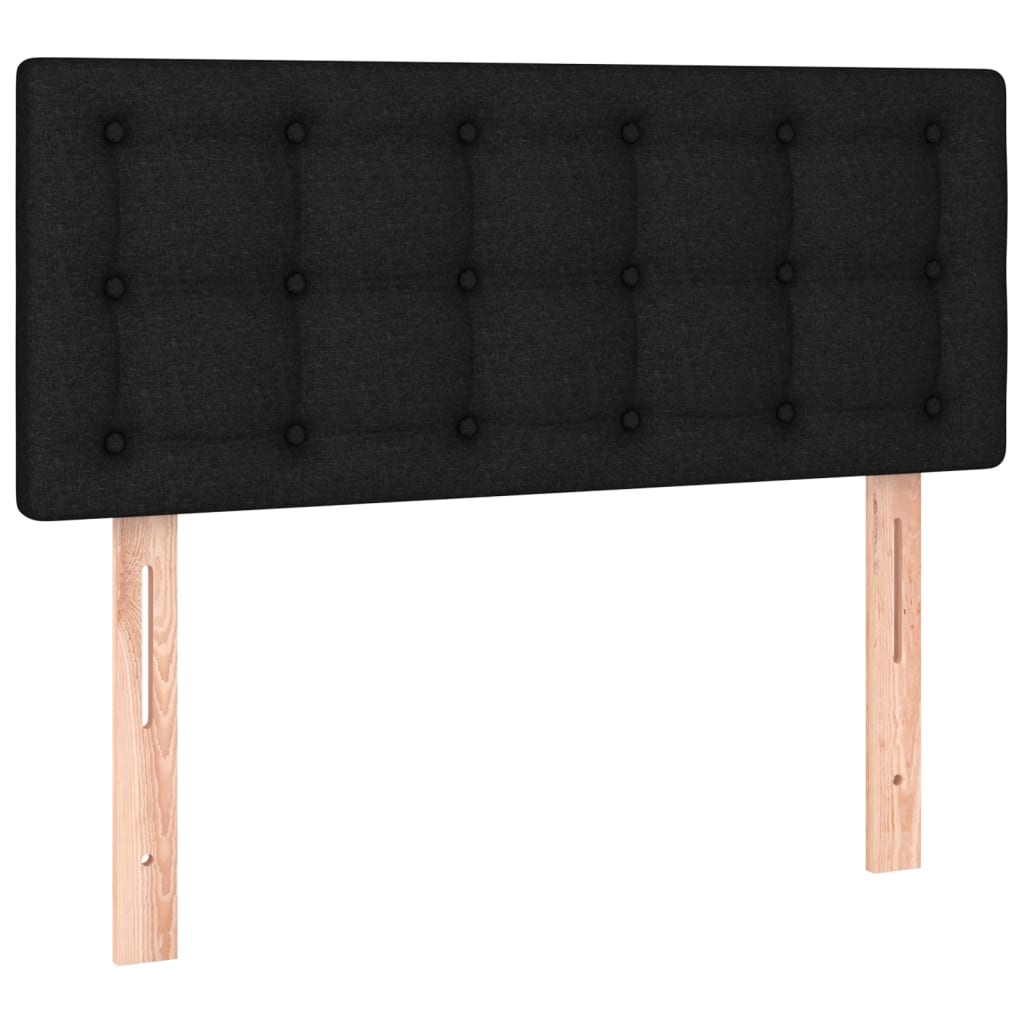 Boxspring met matras stof zwart 80x200 cm is nu te koop bij PeponiXL, paradijselijk wonen!