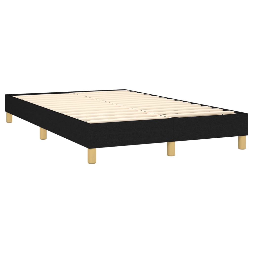 Boxspring met matras stof zwart 120x200 cm is nu te koop bij PeponiXL, paradijselijk wonen!