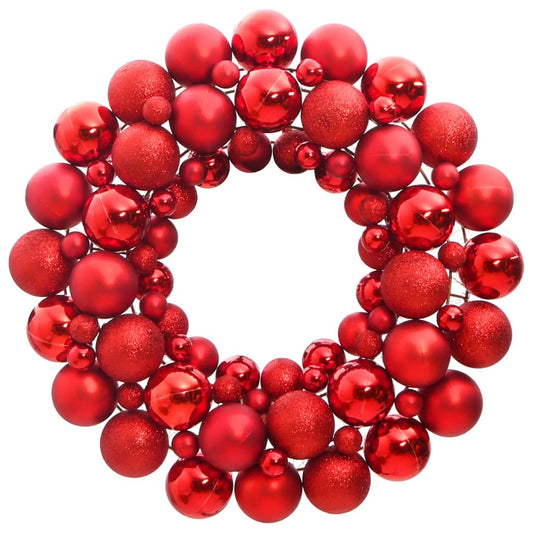 Kerstkrans 45 cm polystyreen rood is nu te koop bij PeponiXL, paradijselijk wonen!