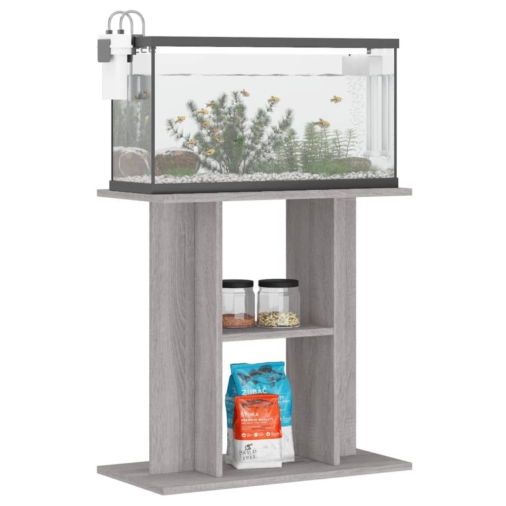 Aquariumstandaard Sonoma Grijs 60x30x60 cm Bewerkt Hout is nu te koop bij PeponiXL, paradijselijk wonen!