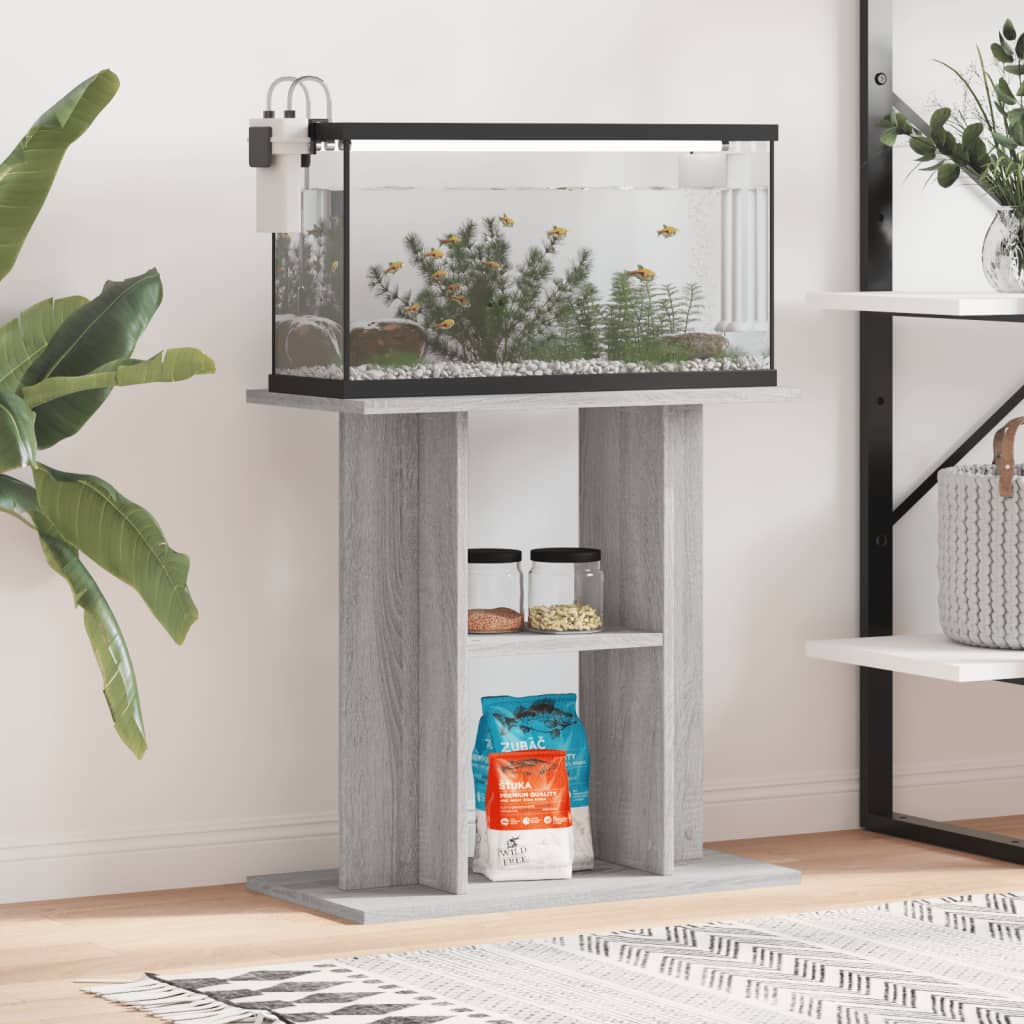 Aquariumstandaard Sonoma Grijs 60x30x60 cm Bewerkt Hout is nu te koop bij PeponiXL, paradijselijk wonen!