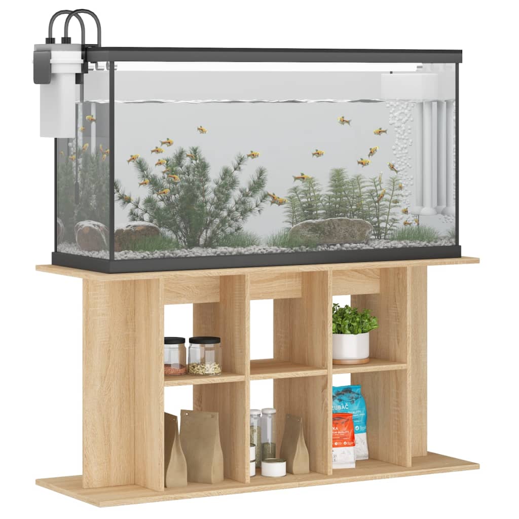 Aquariumstandaard Sonoma Eiken 120x40x60 cm Bewerkt Hout is nu te koop bij PeponiXL, paradijselijk wonen!