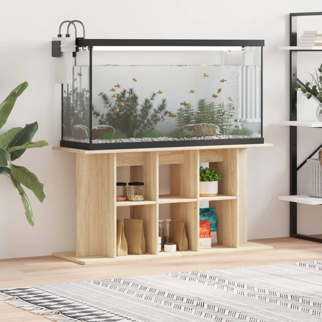 Aquariumstandaard Sonoma Eiken 120x40x60 cm Bewerkt Hout is nu te koop bij PeponiXL, paradijselijk wonen!