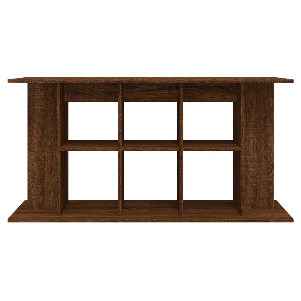 Aquariumstandaard 120x40x60 cm bewerkt hout bruin eikenkleur is nu te koop bij PeponiXL, paradijselijk wonen!