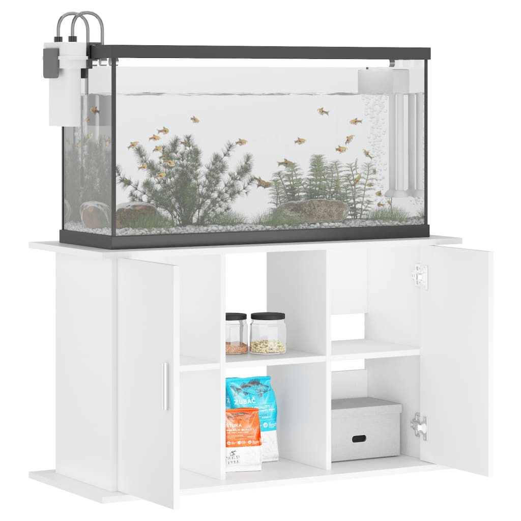 Aquariumstandaard 101x41x58 cm bewerkt hout wit is nu te koop bij PeponiXL, paradijselijk wonen!