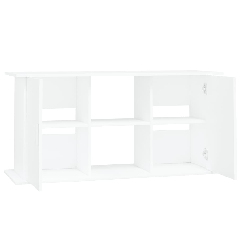 Aquariumstandaard 121x41x58 cm bewerkt hout wit is nu te koop bij PeponiXL, paradijselijk wonen!