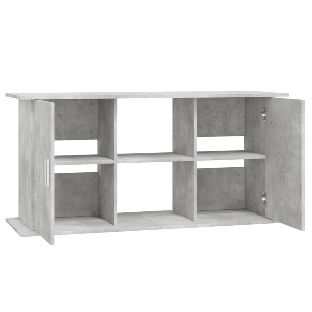 Aquariumstandaard Betongrijs 121x41x58 cm Bewerkt hout is nu te koop bij PeponiXL, paradijselijk wonen!