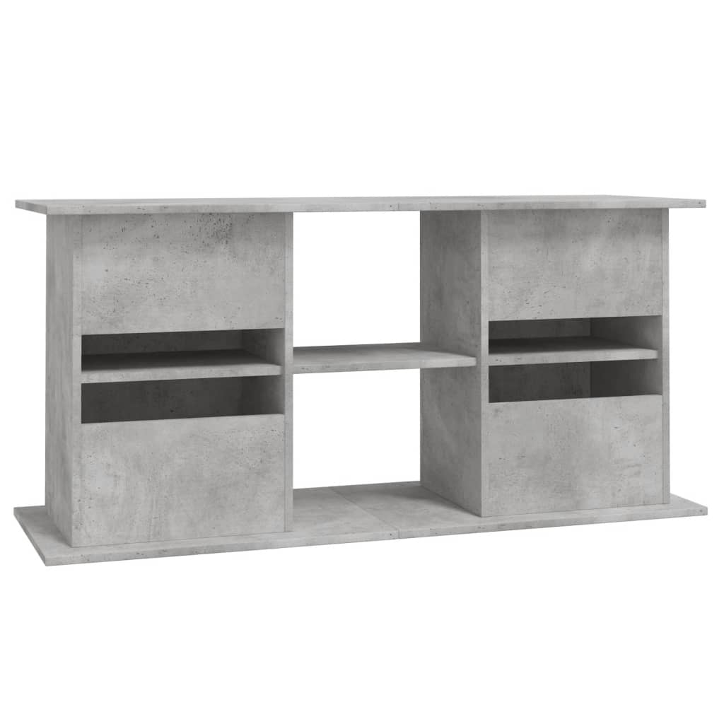 Aquariumstandaard Betongrijs 121x41x58 cm Bewerkt hout is nu te koop bij PeponiXL, paradijselijk wonen!