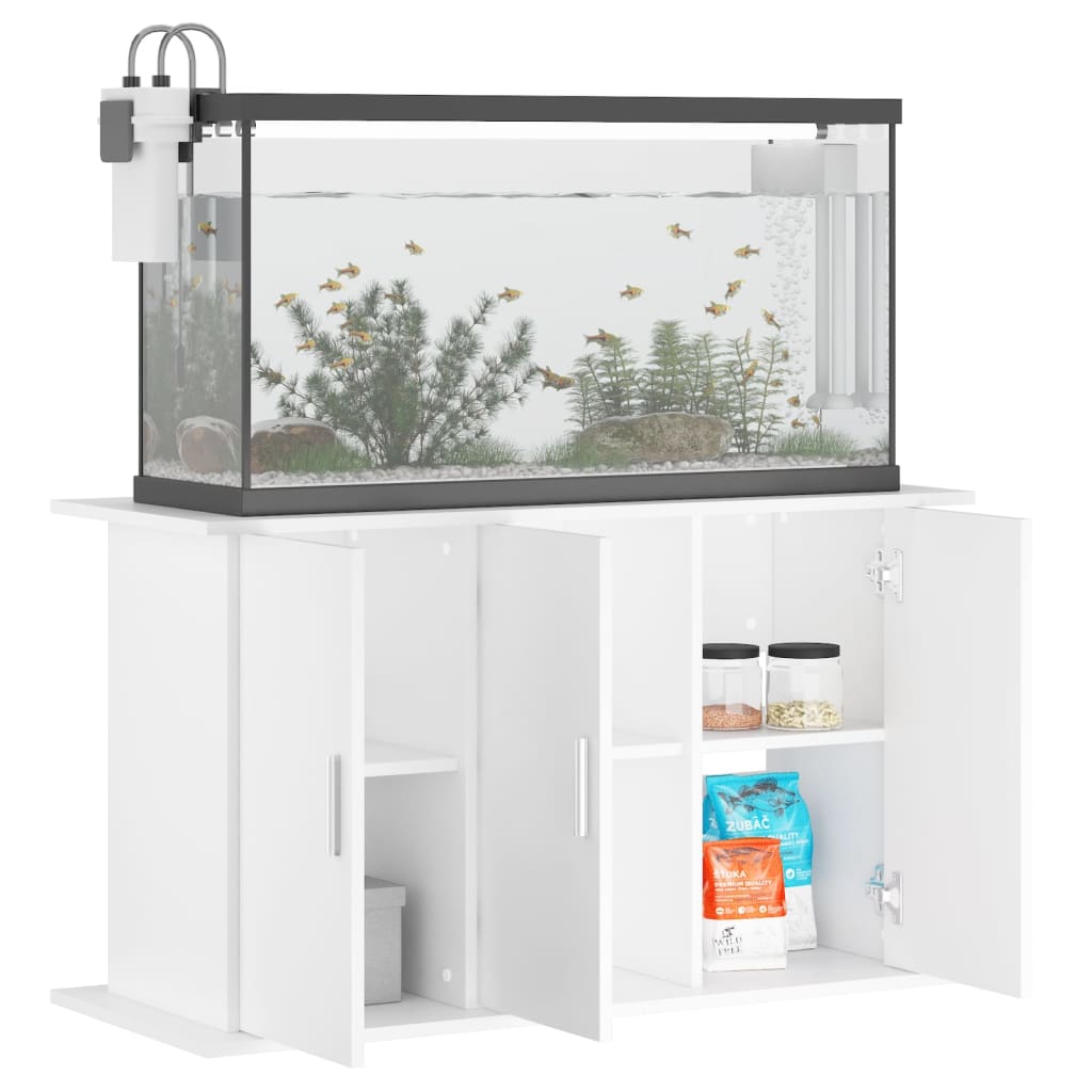 Aquariumstandaard 101x41x58 cm bewerkt hout wit is nu te koop bij PeponiXL, paradijselijk wonen!