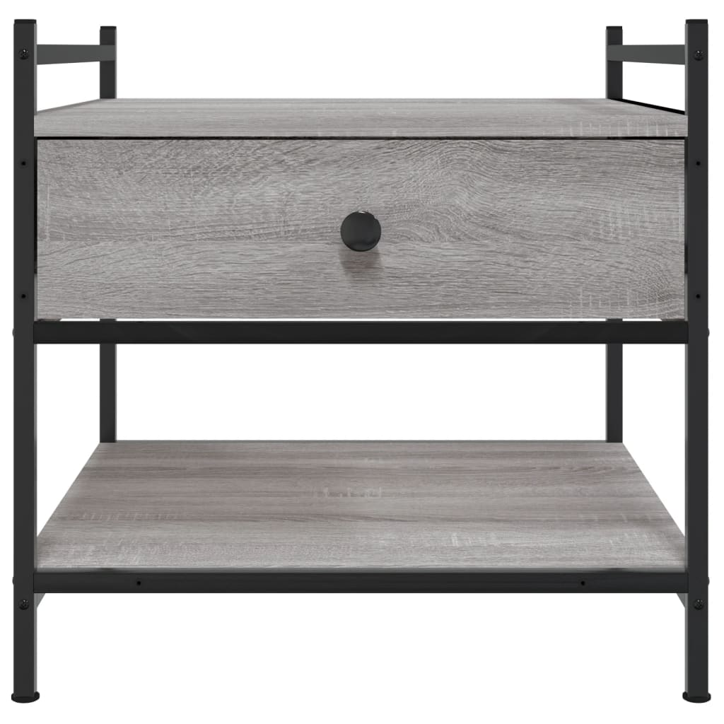 Salontafel 50x50x50 cm bewerkt hout grijs sonoma is nu te koop bij PeponiXL, paradijselijk wonen!