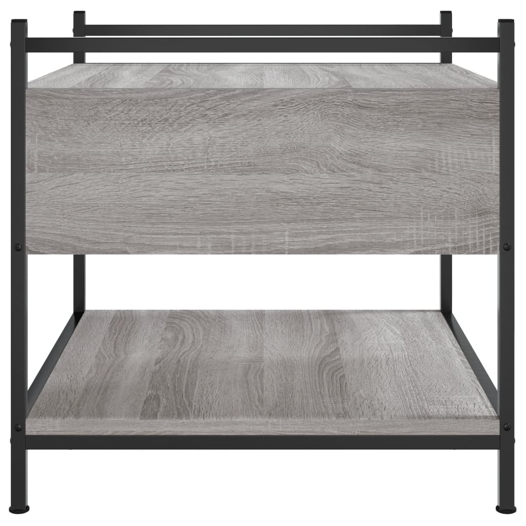 Salontafel 50x50x50 cm bewerkt hout grijs sonoma is nu te koop bij PeponiXL, paradijselijk wonen!