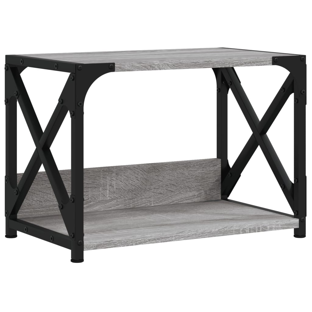 Printerstandaard 44x26x31,5 cm bewerkt hout grijs sonoma eiken is nu te koop bij PeponiXL, paradijselijk wonen!