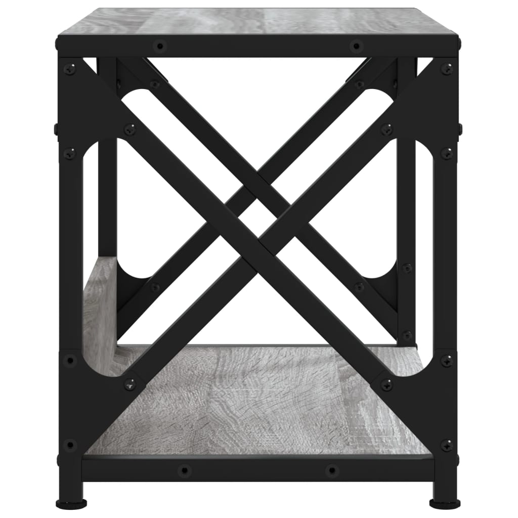 Printerstandaard 44x26x31,5 cm bewerkt hout grijs sonoma eiken is nu te koop bij PeponiXL, paradijselijk wonen!