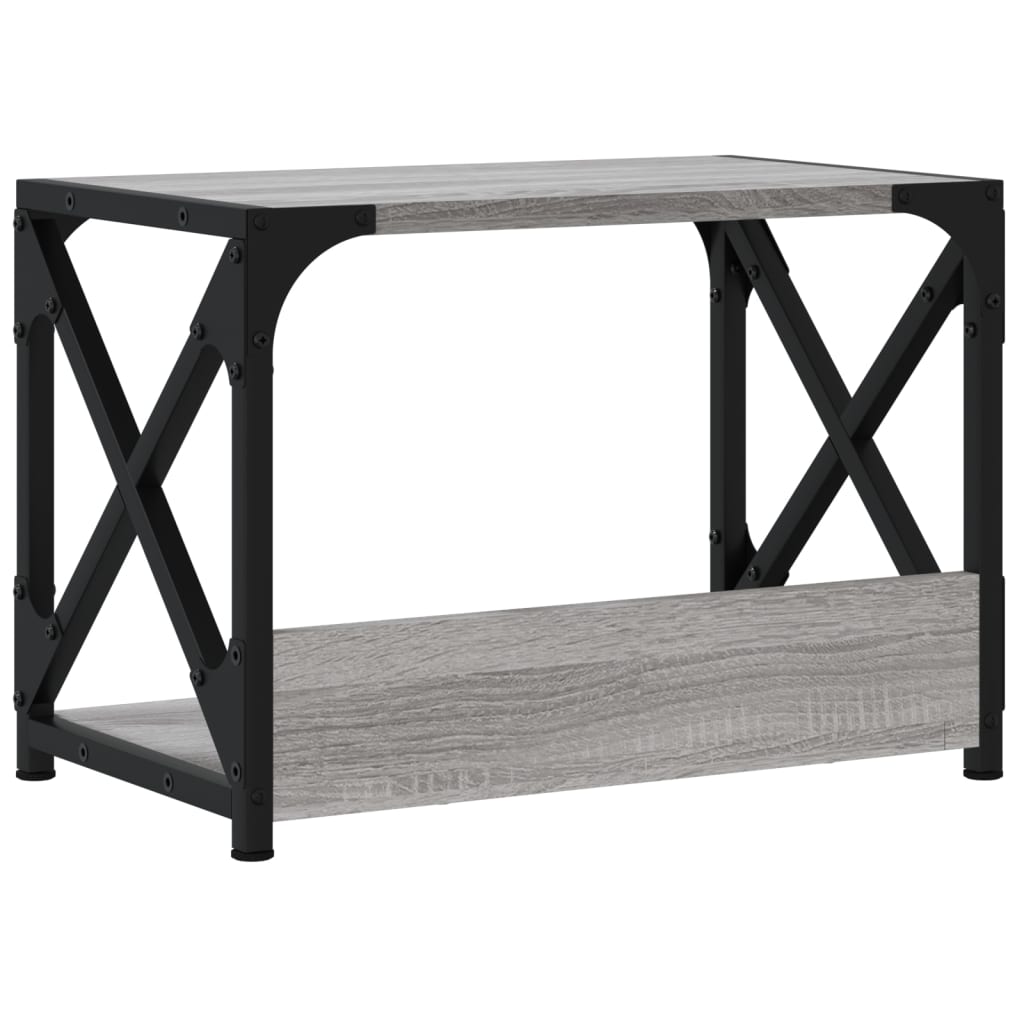 Printerstandaard 44x26x31,5 cm bewerkt hout grijs sonoma eiken is nu te koop bij PeponiXL, paradijselijk wonen!