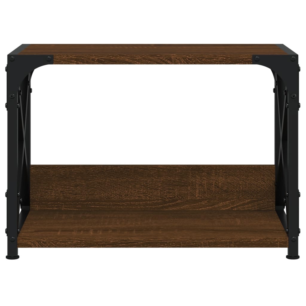 Printerstandaard 44x26x31,5 cm bewerkt hout bruin eikenkleur is nu te koop bij PeponiXL, paradijselijk wonen!