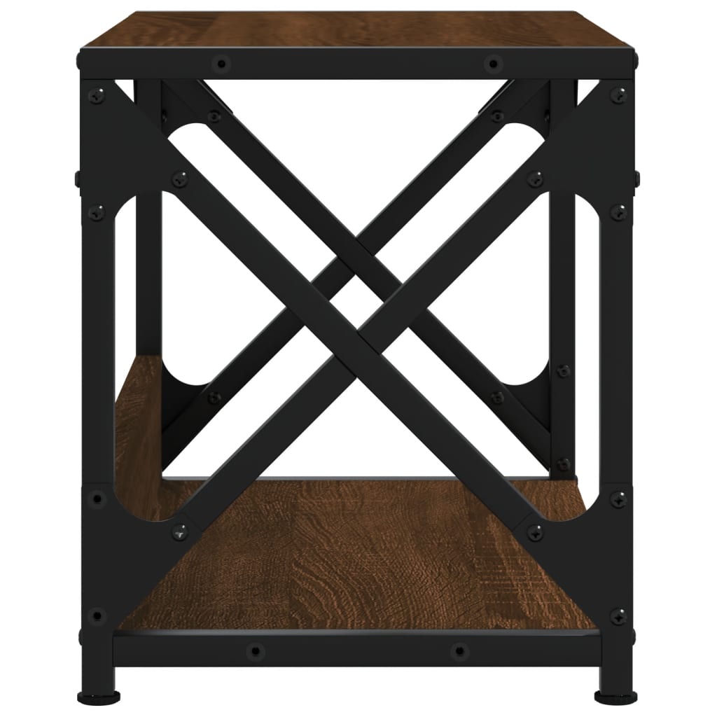 Printerstandaard 44x26x31,5 cm bewerkt hout bruin eikenkleur is nu te koop bij PeponiXL, paradijselijk wonen!