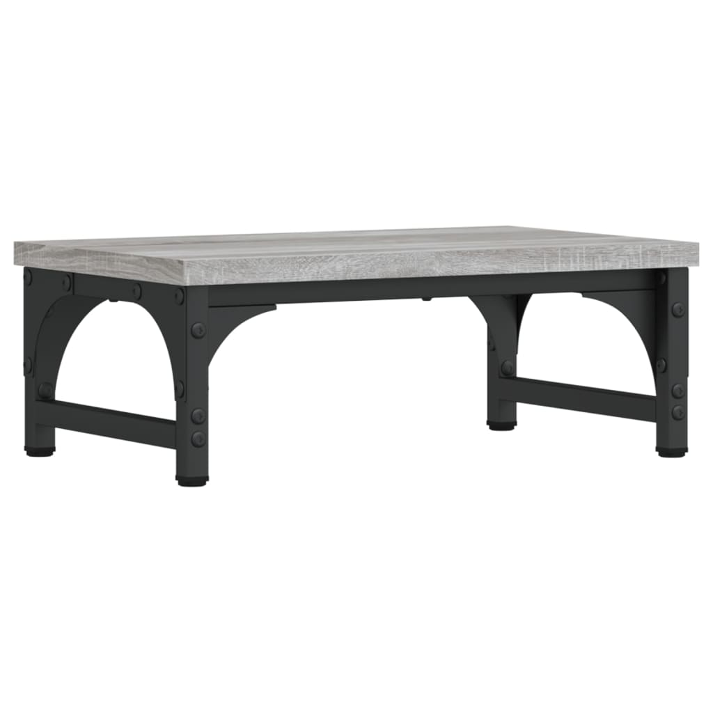 Monitorstandaard 37x23x14 cm bewerkt hout grijs sonoma eiken is nu te koop bij PeponiXL, paradijselijk wonen!