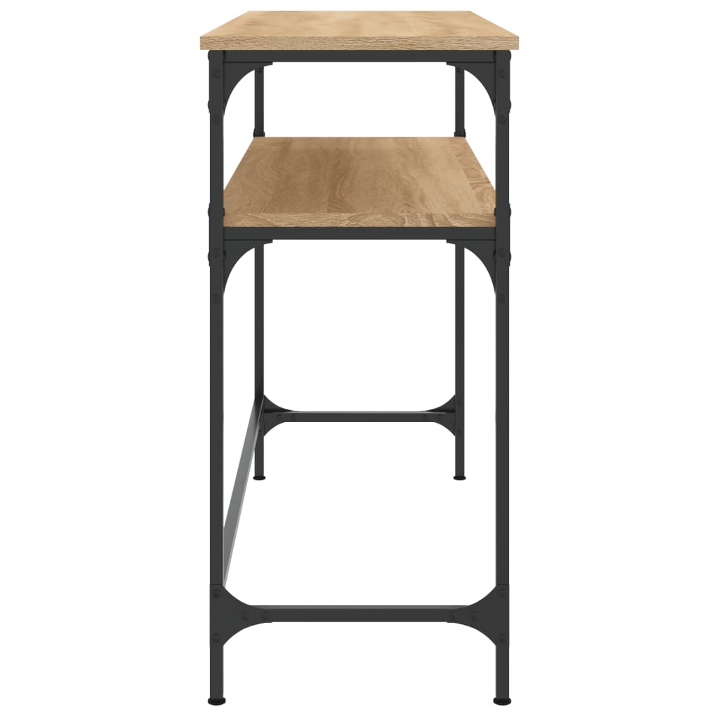 Wandtafel 100x35,5x75 cm bewerkt hout sonoma eikenkleurig is nu te koop bij PeponiXL, paradijselijk wonen!