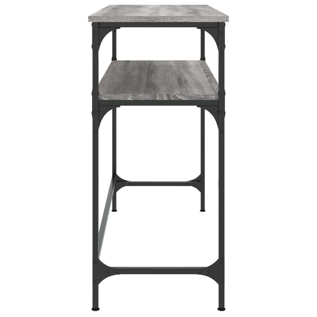 Wandtafel 100x35,5x75 cm bewerkt hout grijs sonoma eikenkleurig is nu te koop bij PeponiXL, paradijselijk wonen!