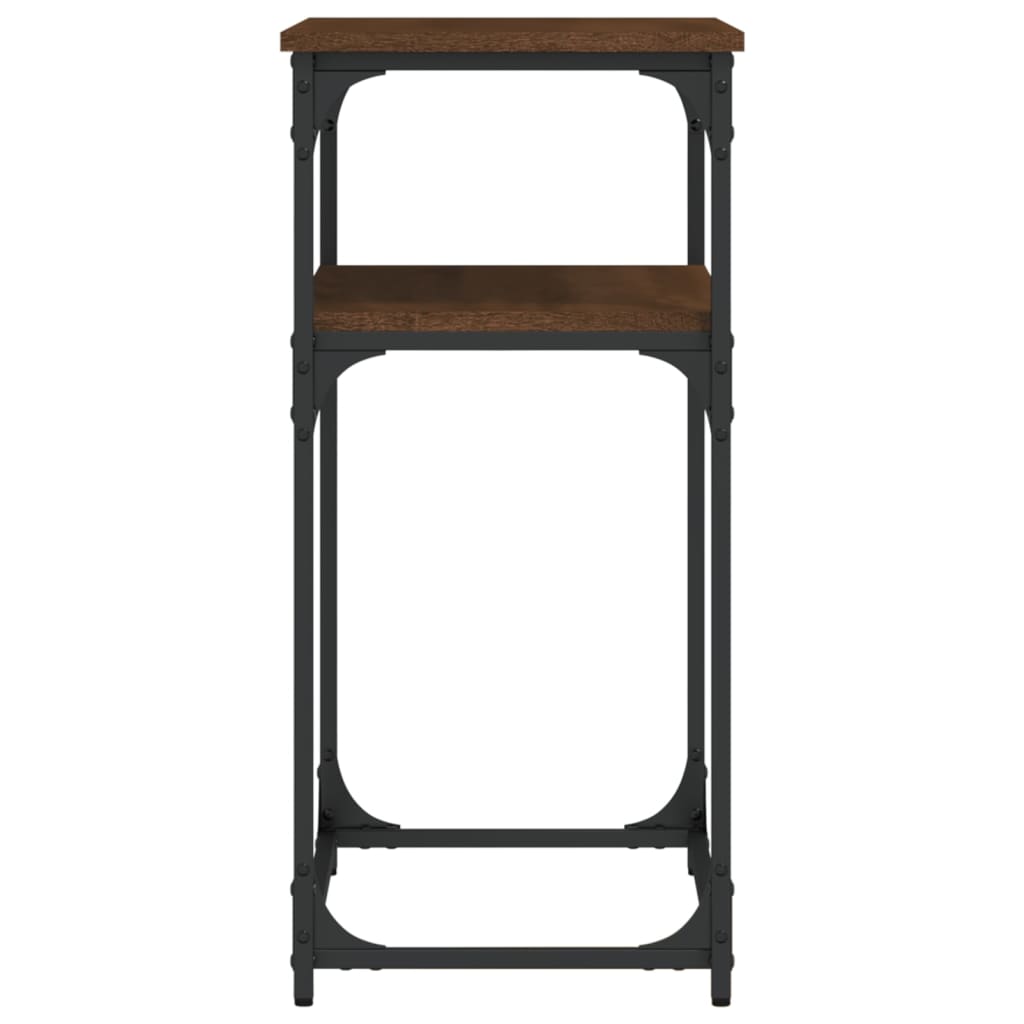 Wandtafel 75x35,5x75 cm bewerkt hout bruin eikenkleur is nu te koop bij PeponiXL, paradijselijk wonen!