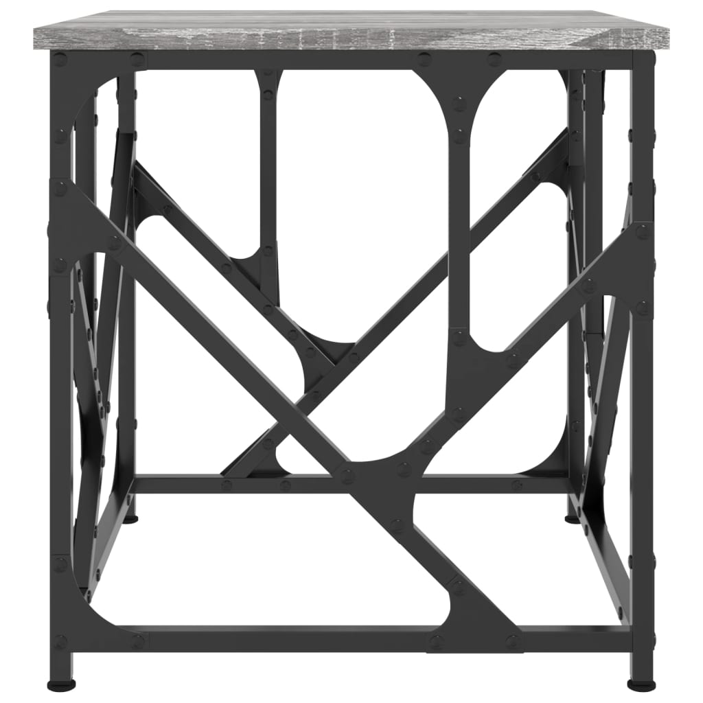 Salontafel 45x45x47,5 cm bewerkt hout grijs sonoma is nu te koop bij PeponiXL, paradijselijk wonen!