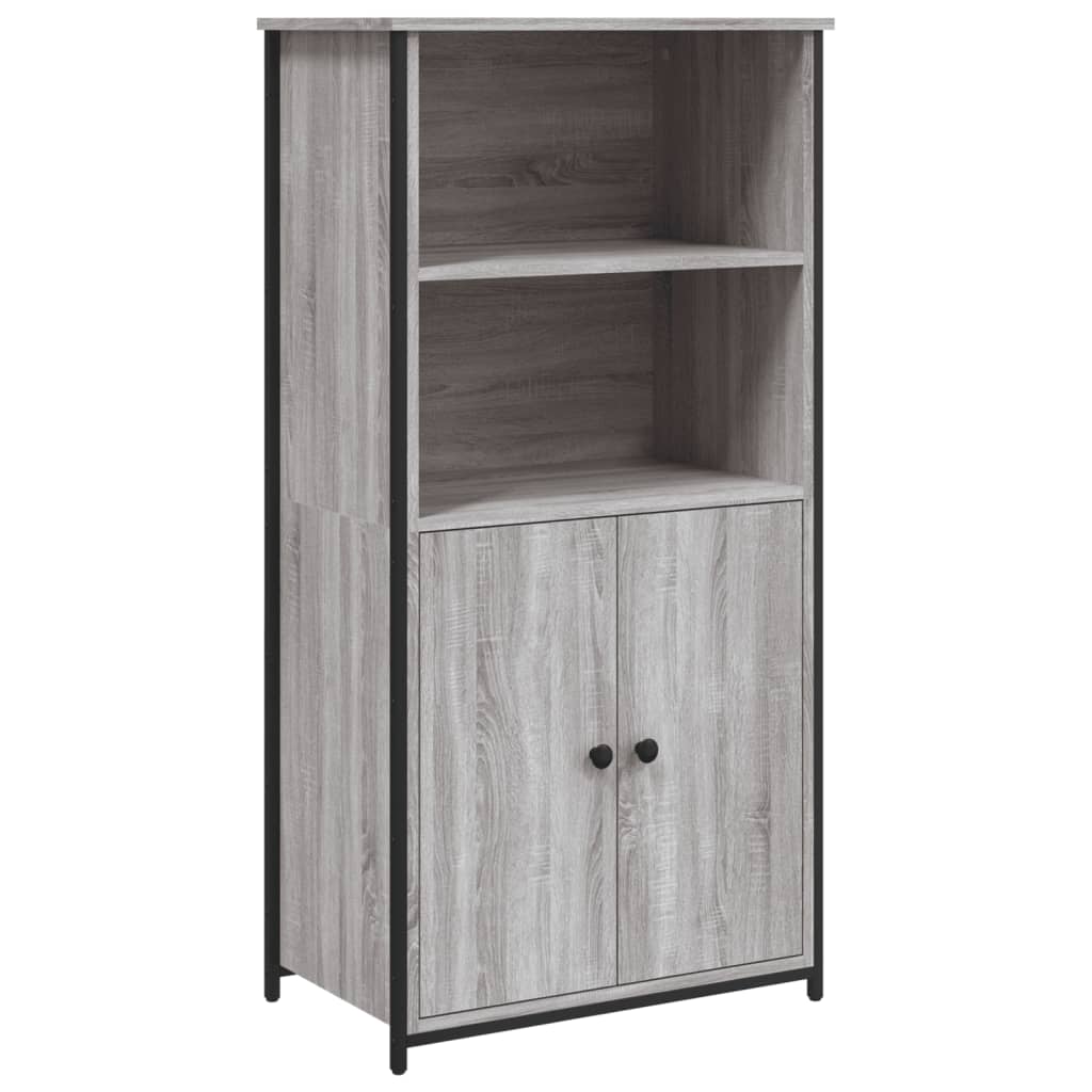 Hoge kast 62x36x121,5 cm bewerkt hout grijs sonoma is nu te koop bij PeponiXL, paradijselijk wonen!