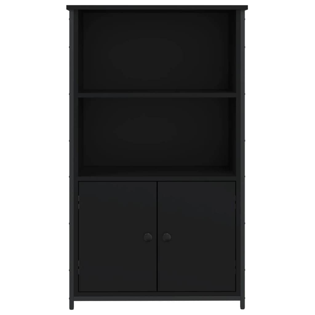 Hoge kast 62x32x103,5 cm bewerkt hout zwart is nu te koop bij PeponiXL, paradijselijk wonen!