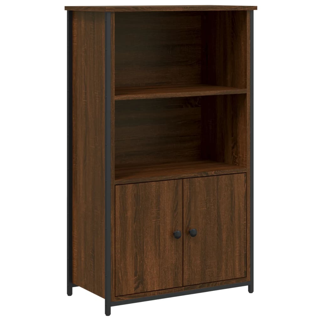 Hoge kast 62x32x103,5 cm bewerkt hout bruin eikenkleur is nu te koop bij PeponiXL, paradijselijk wonen!