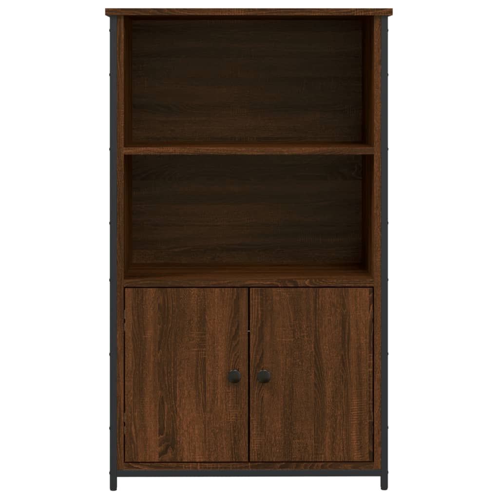 Hoge kast 62x32x103,5 cm bewerkt hout bruin eikenkleur is nu te koop bij PeponiXL, paradijselijk wonen!