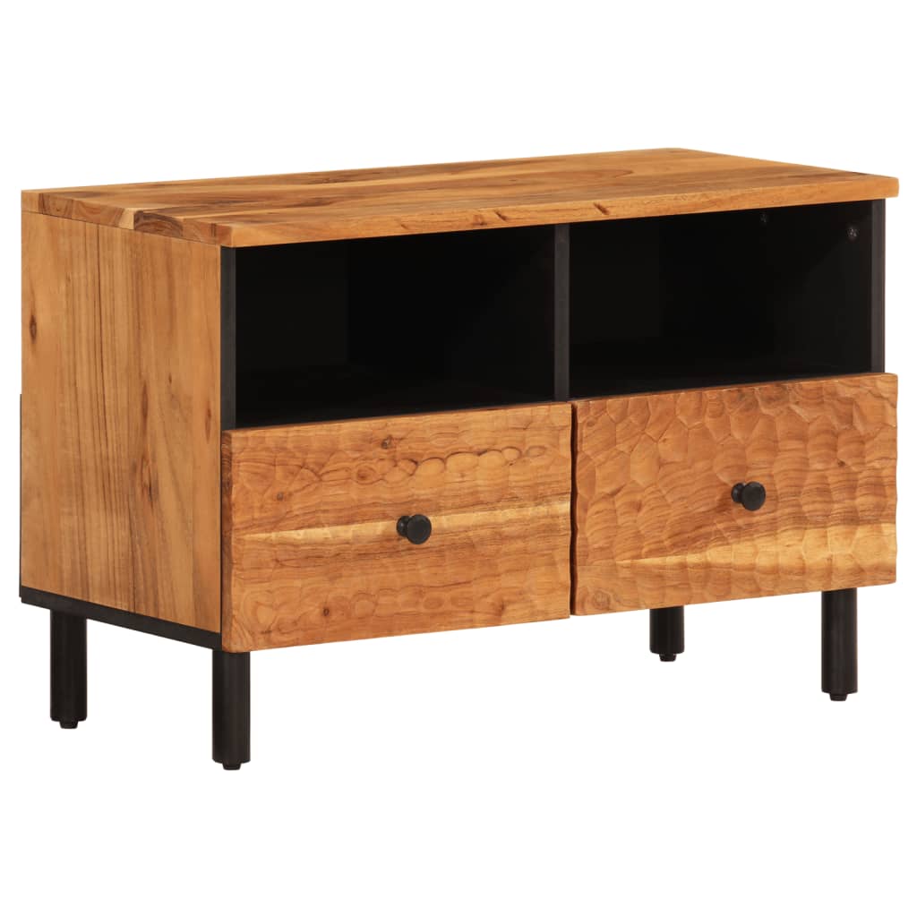 Tv-meubel 70x33x46 cm massief acaciahout is nu te koop bij PeponiXL, paradijselijk wonen!