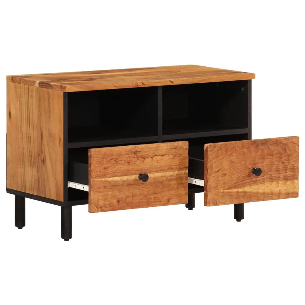 Tv-meubel 70x33x46 cm massief acaciahout is nu te koop bij PeponiXL, paradijselijk wonen!