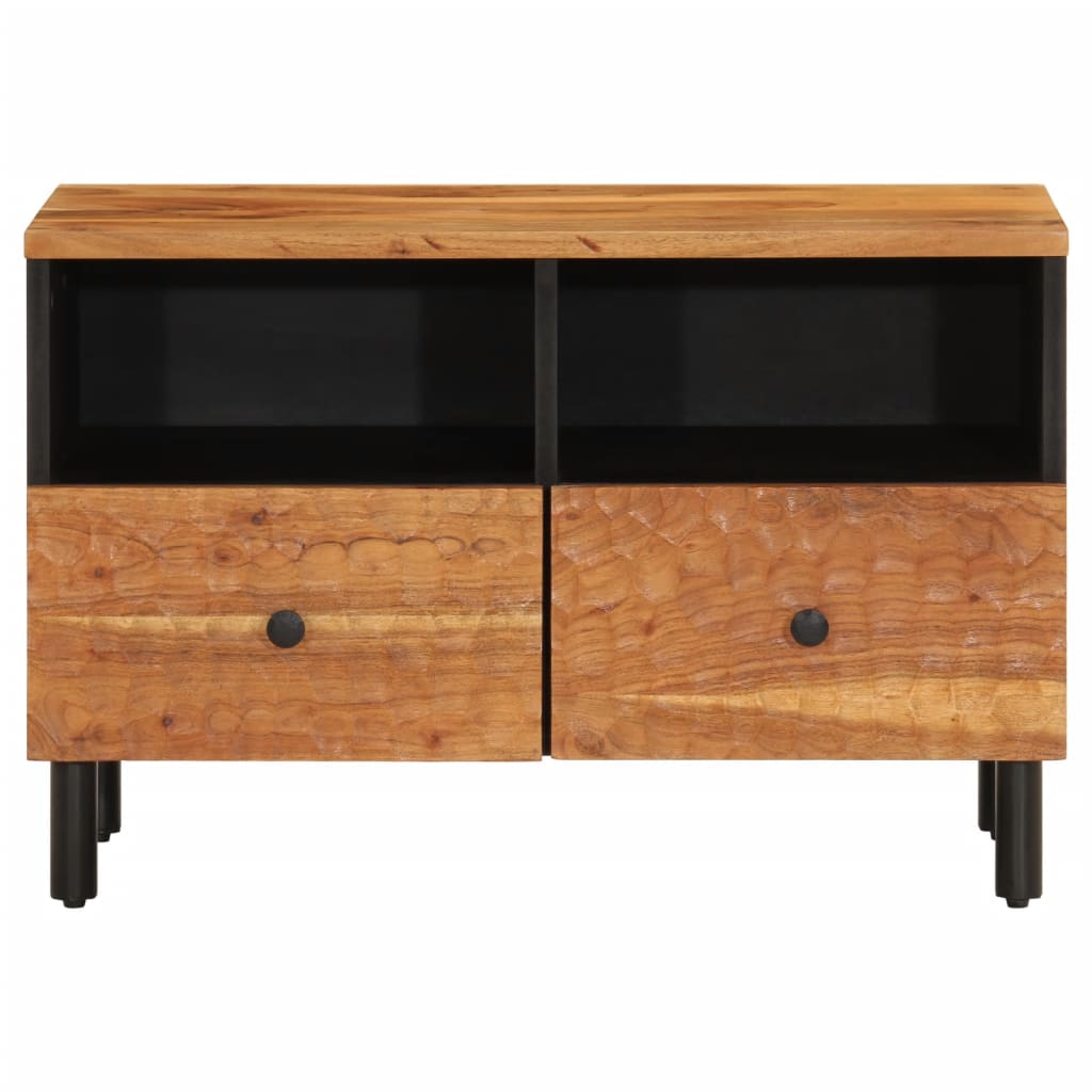 Tv-meubel 70x33x46 cm massief acaciahout is nu te koop bij PeponiXL, paradijselijk wonen!