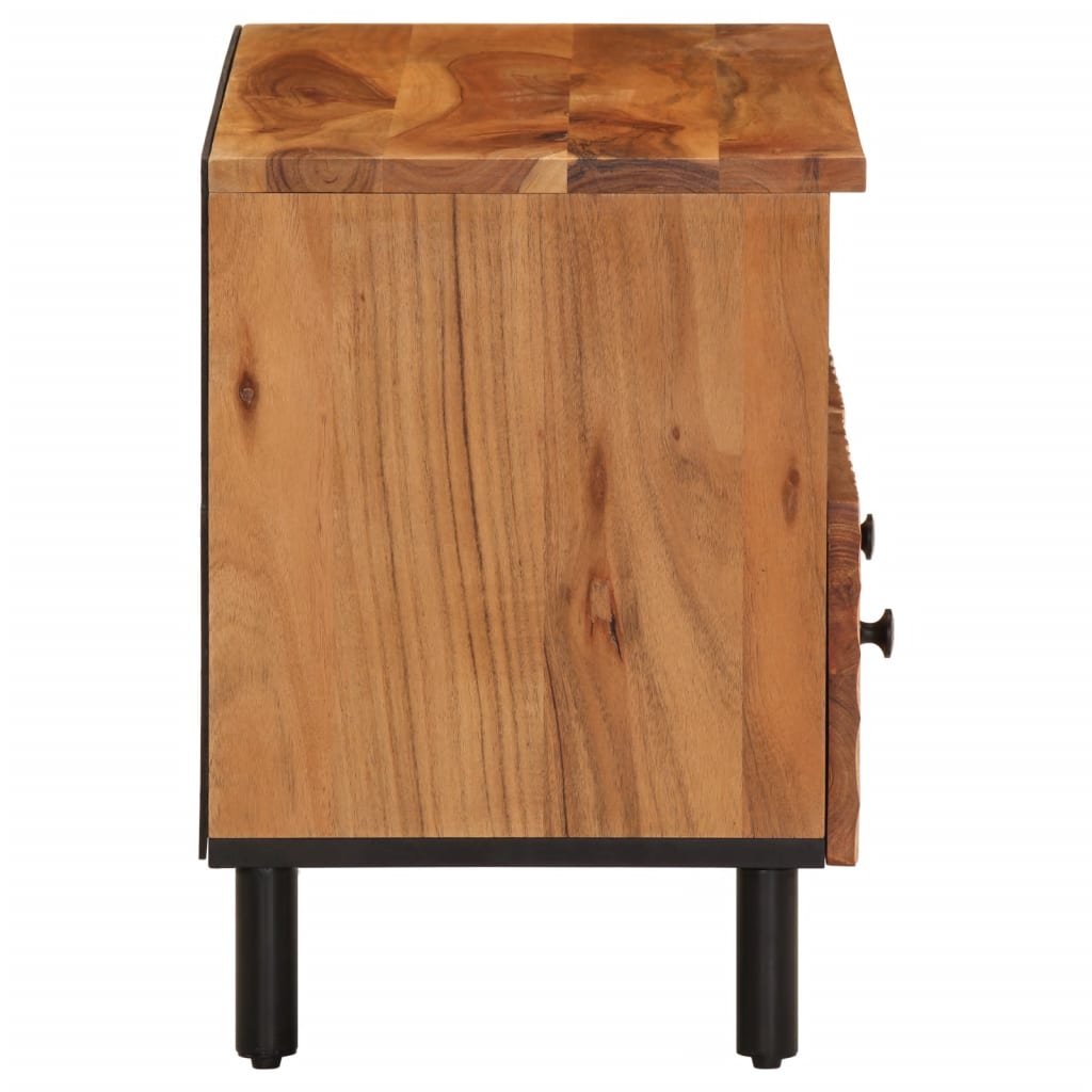 Tv-meubel 70x33x46 cm massief acaciahout is nu te koop bij PeponiXL, paradijselijk wonen!