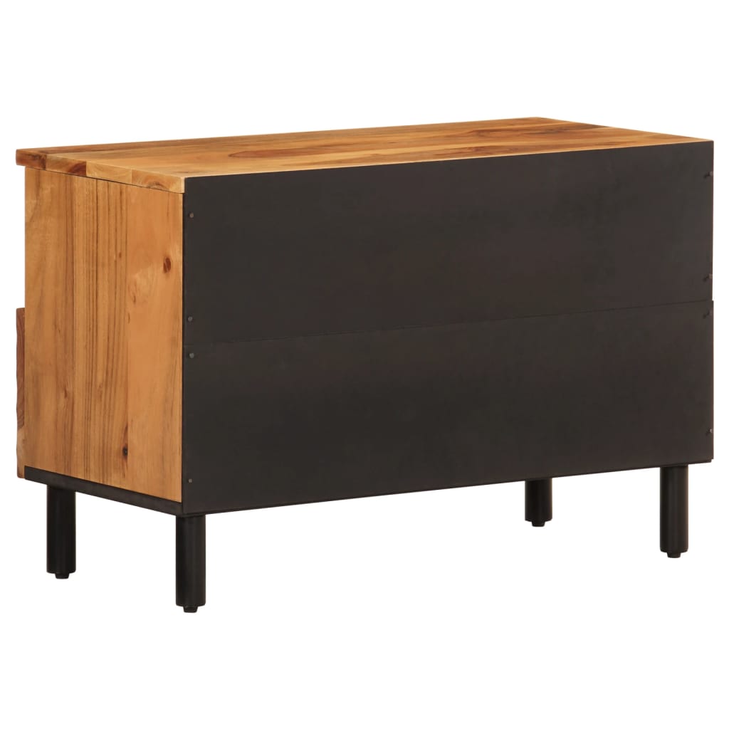 Tv-meubel 70x33x46 cm massief acaciahout is nu te koop bij PeponiXL, paradijselijk wonen!