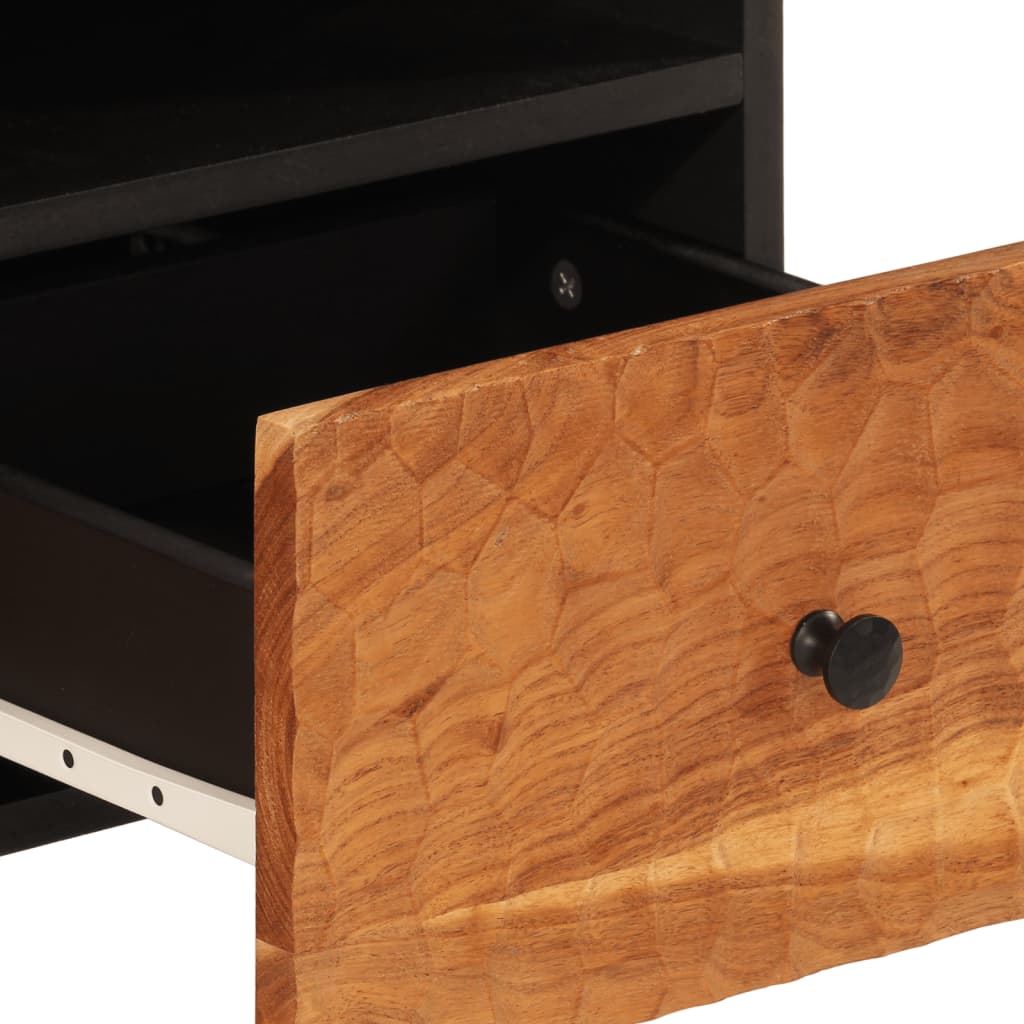 Tv-meubel 70x33x46 cm massief acaciahout is nu te koop bij PeponiXL, paradijselijk wonen!