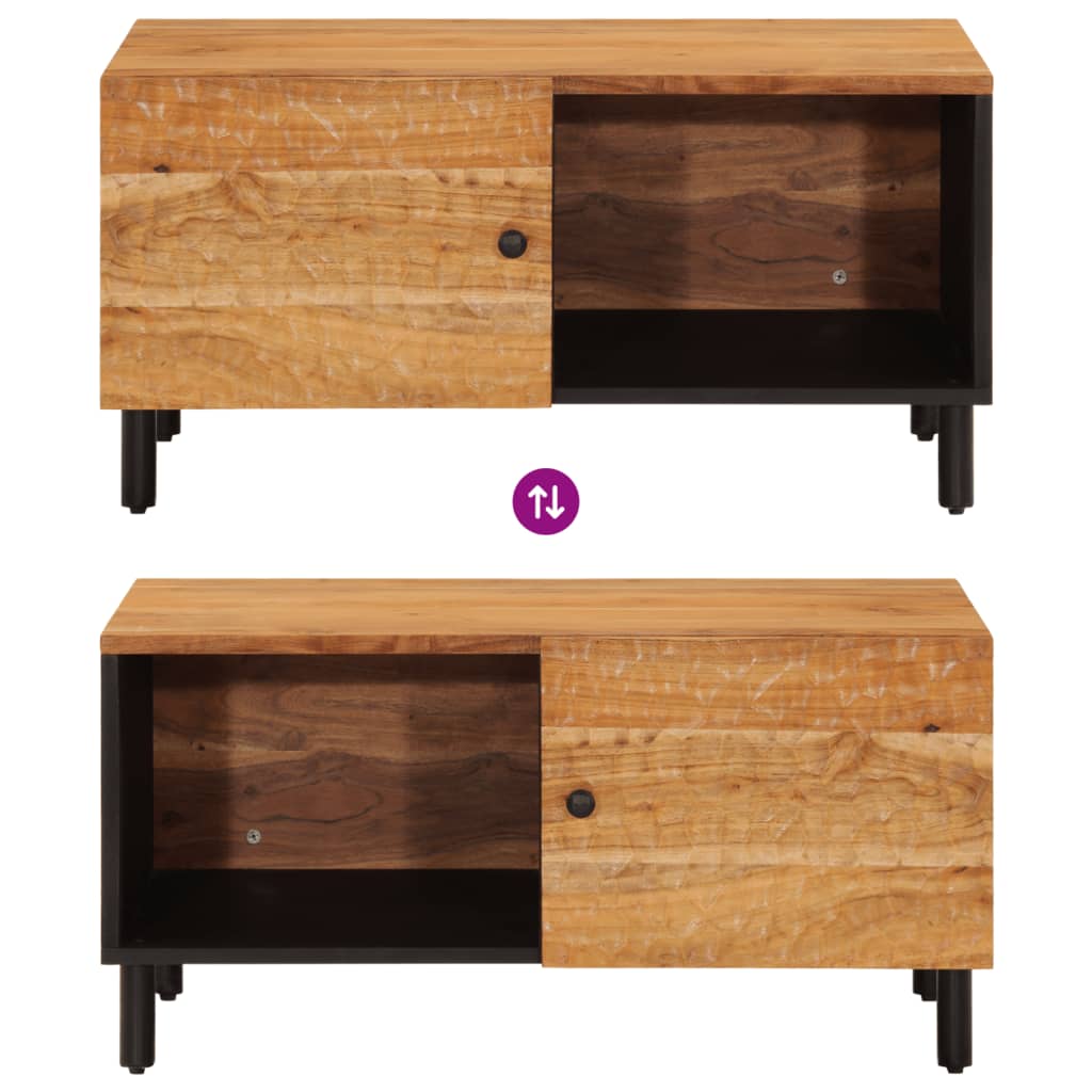 Salontafel 80x50x40 cm massief acaciahout is nu te koop bij PeponiXL, paradijselijk wonen!