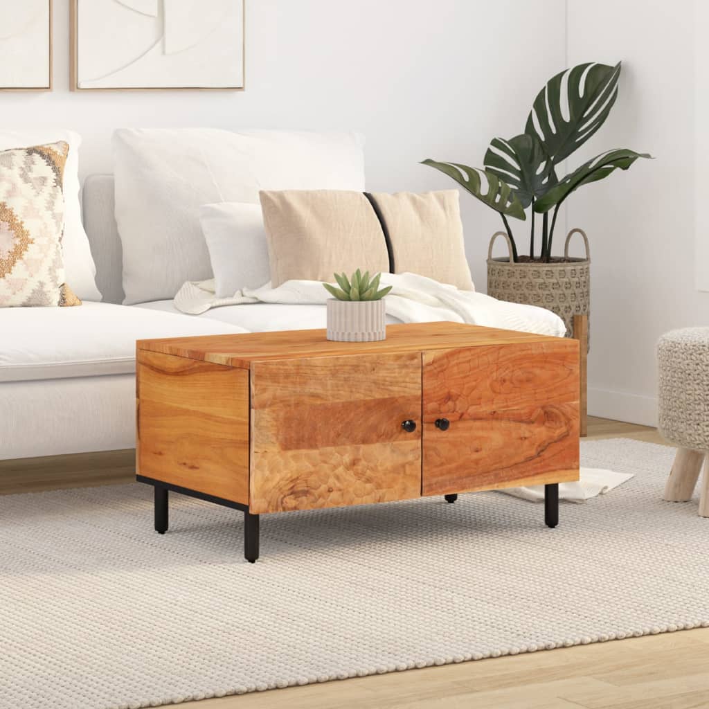 Salontafel 80x50x40 cm massief acaciahout is nu te koop bij PeponiXL, paradijselijk wonen!