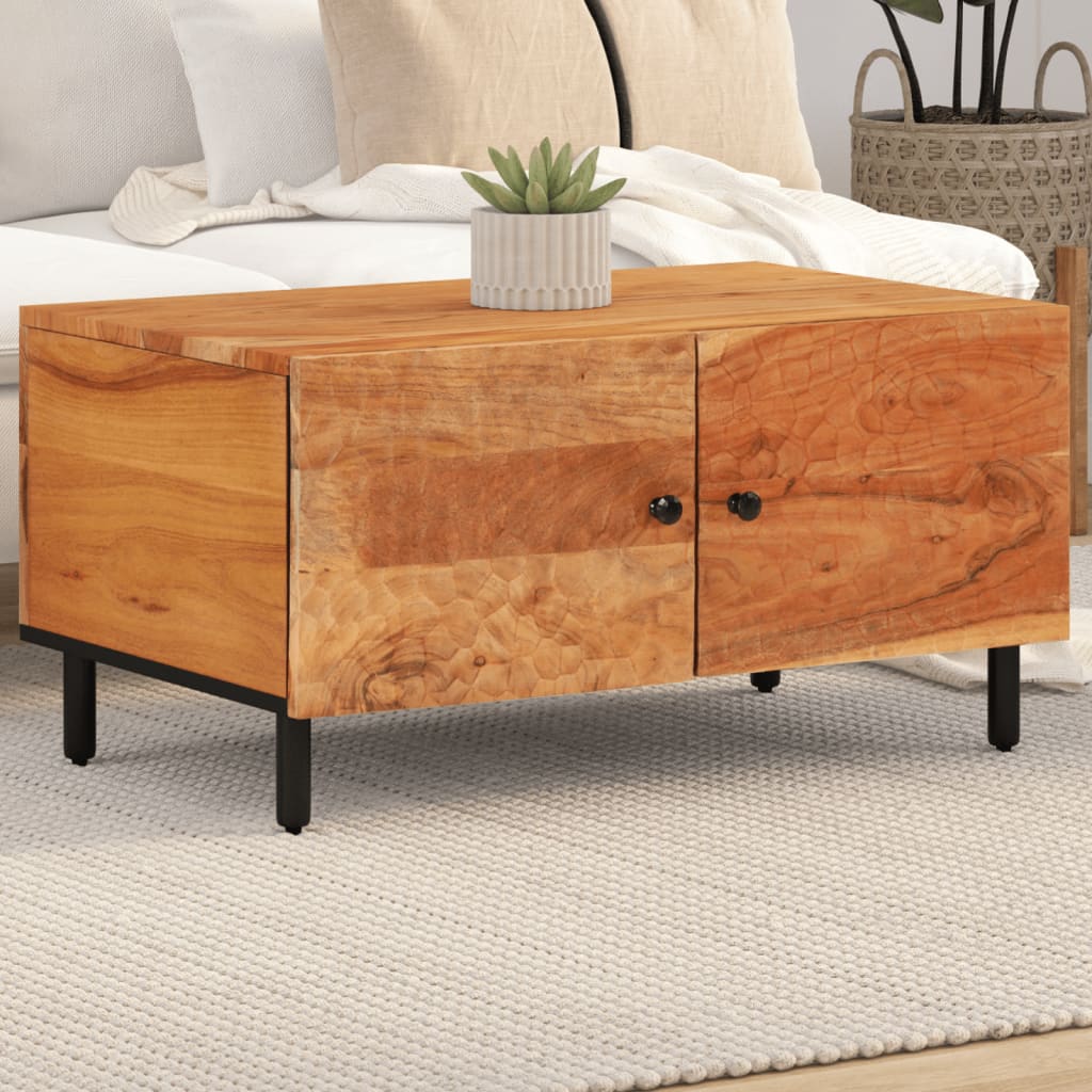 Salontafel 80x50x40 cm massief acaciahout is nu te koop bij PeponiXL, paradijselijk wonen!