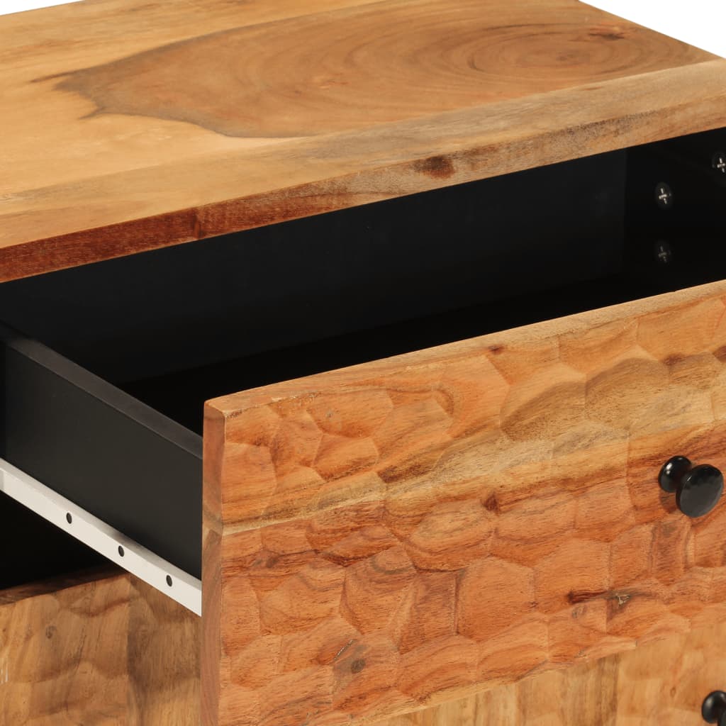 Nachtkastje 50x33x60 cm massief acaciahout is nu te koop bij PeponiXL, paradijselijk wonen!