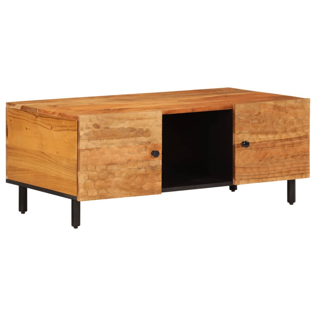 Salontafel 100x54x40 cm massief acaciahout is nu te koop bij PeponiXL, paradijselijk wonen!