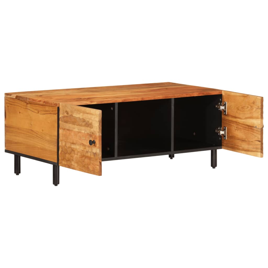 Salontafel 100x54x40 cm massief acaciahout is nu te koop bij PeponiXL, paradijselijk wonen!